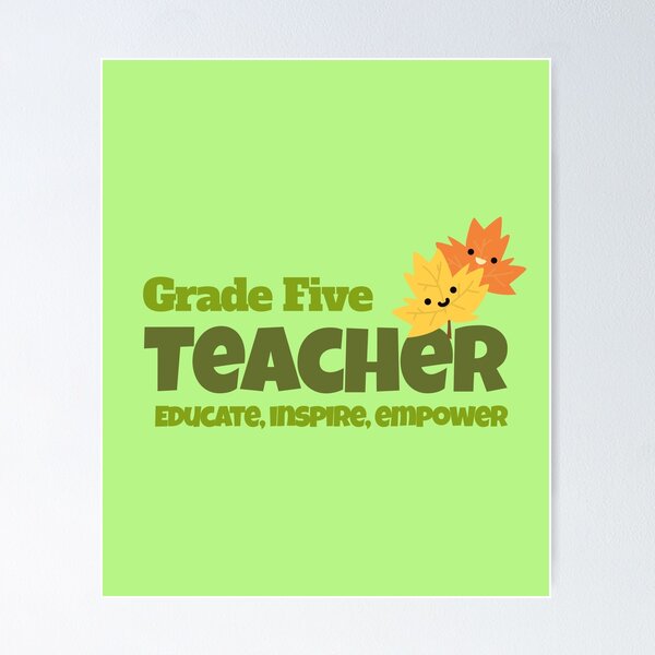 Item preview, Docente de quinto grado, educar, inspirar, empoderar designed and sold by IrvineCreek.