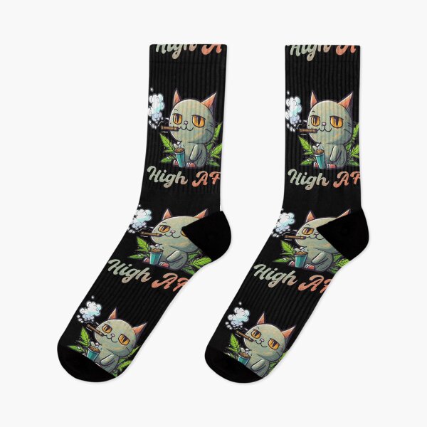 Item preview, cute stoner cat high af designed and sold by M16ka7a.