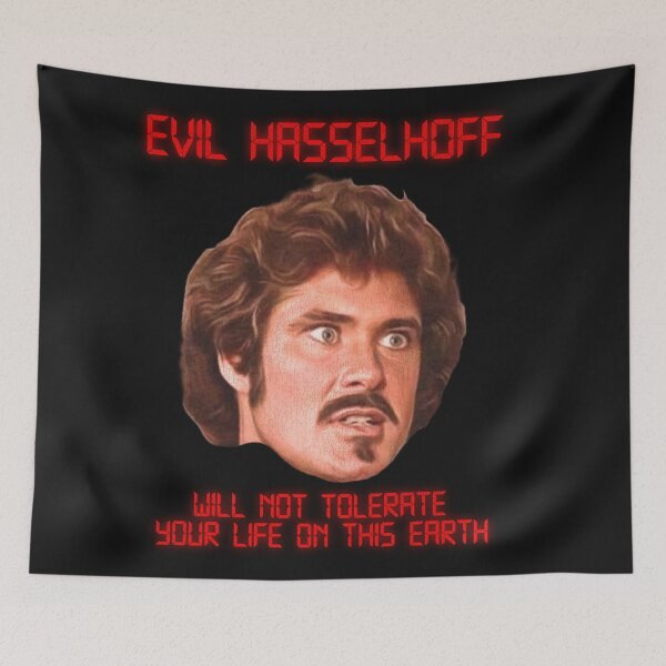 Item preview, EVIL HASSELHOFF / Garthe Knight designed and sold by ourkid.