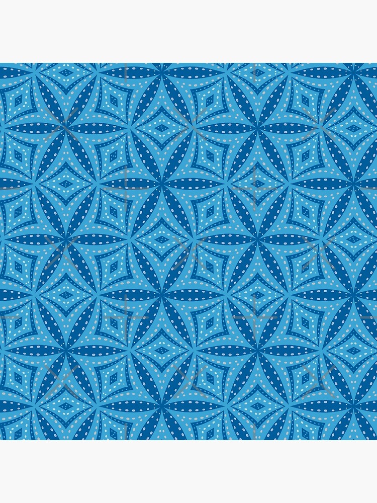 Thumbnail 4 von 4, Kissen, Seestern Muster Blau 4 designt und verkauft von sionia-art.