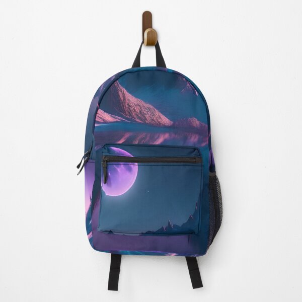 Item preview, Aesthetic synthwave mountain rnage Art designed and sold by N1chePrints.