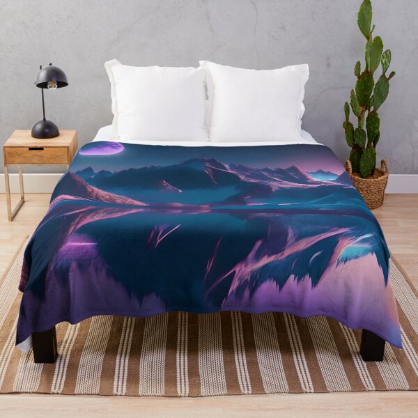 Item preview, Aesthetic synthwave mountain rnage Art designed and sold by N1chePrints.