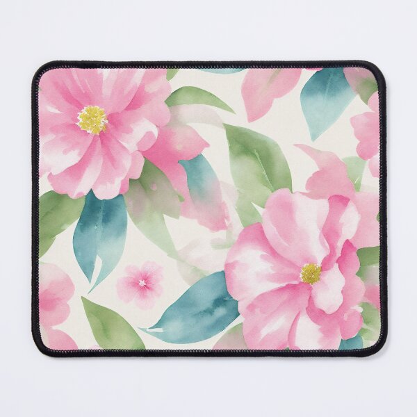 Item preview, pink peonies on a light background pattern designed and sold by jkrphoto.