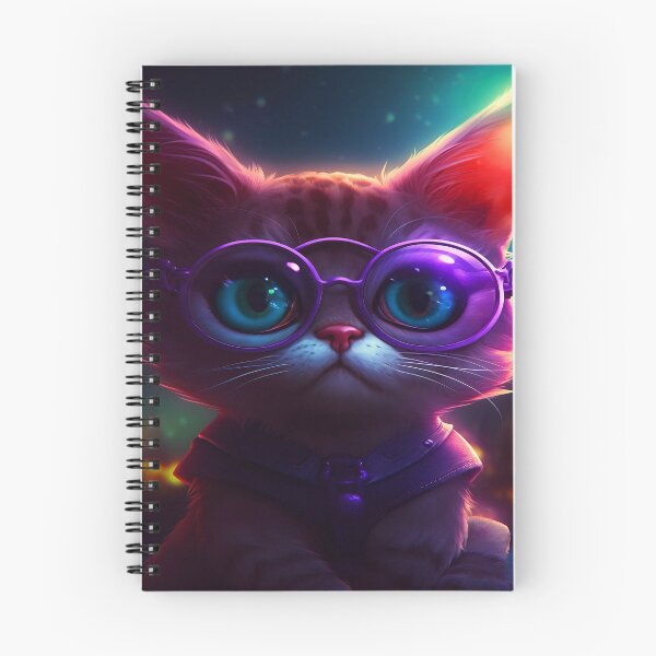 Item preview, Lindo gatito nerd con gafas designed and sold by CybRunner.
