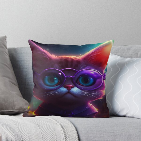 Item preview, Lindo gatito nerd con gafas designed and sold by CybRunner.