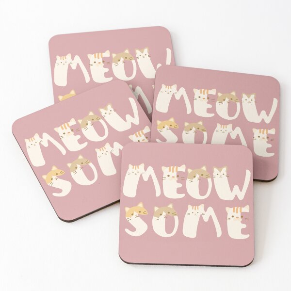 Item preview, Meowsome, cat themed design, cute, kawaii designed and sold by Girly-Universe.
