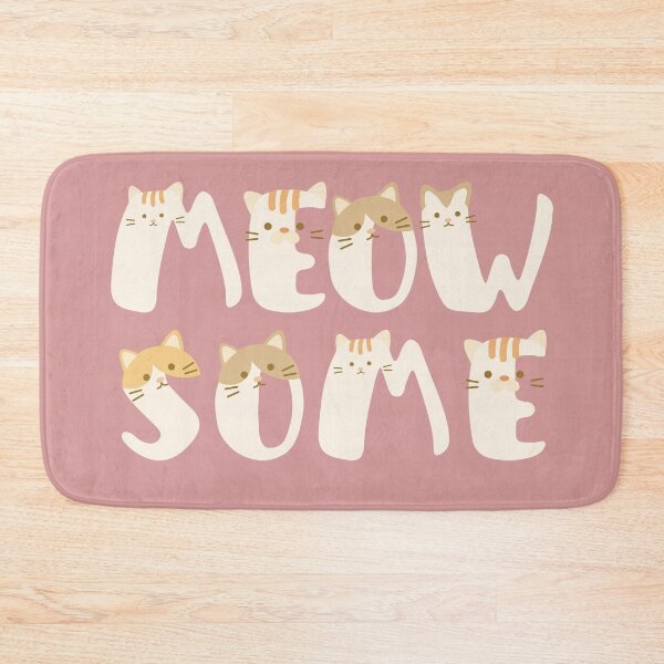 Item preview, Meowsome, cat themed design, cute, kawaii designed and sold by Girly-Universe.
