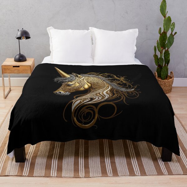 Artikelvorschau, Goldenes Einhorn entworfen und verkauft von RockBeeDesigns.