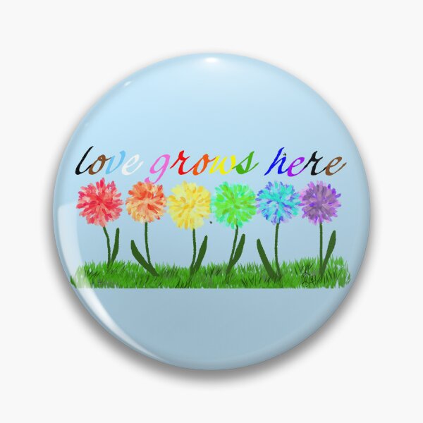Item preview, El amor crece aquí designed and sold by MtnFlowArts.