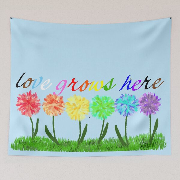 Item preview, Love grows here designed and sold by MtnFlowArts.