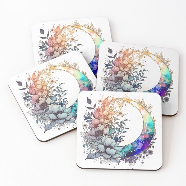 Item preview, Flowered moon designed and sold by VeronicArt85.