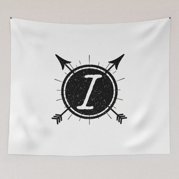 Item preview, Monogram I Vintage Arrow Circle designed and sold by simplymonogram.