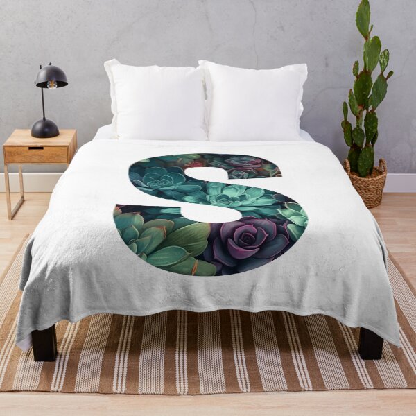 Item preview, Elegant Succulent Pattern Letter S designed and sold by AdiRemba.