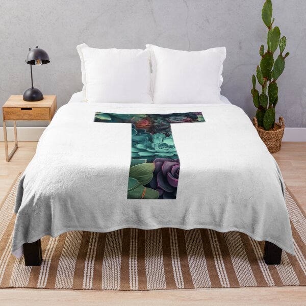 Item preview, Elegant Succulent Pattern Letter T designed and sold by AdiRemba.