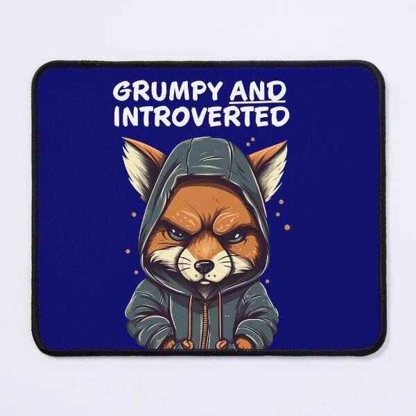 Item preview, Mr. Grumpy Introvert Fox designed and sold by MattBodz.
