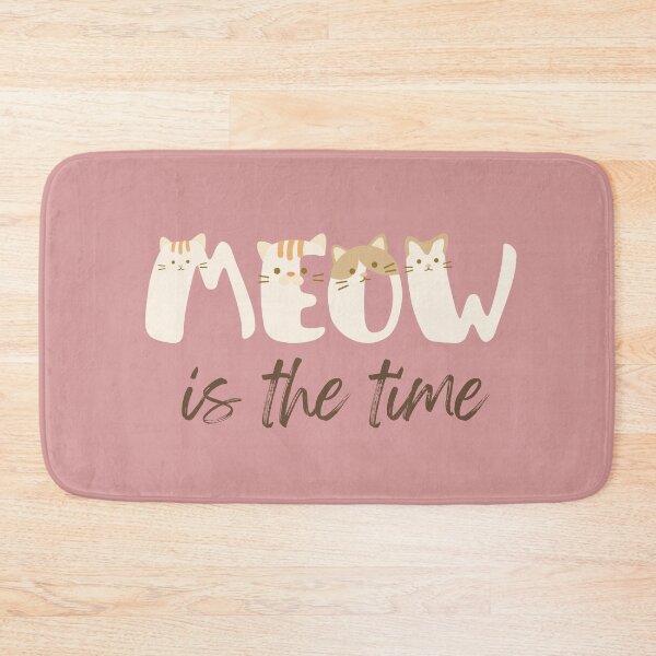 Item preview, Meow is the time, cat themed design, cute, kawaii, awesome designed and sold by Girly-Universe.