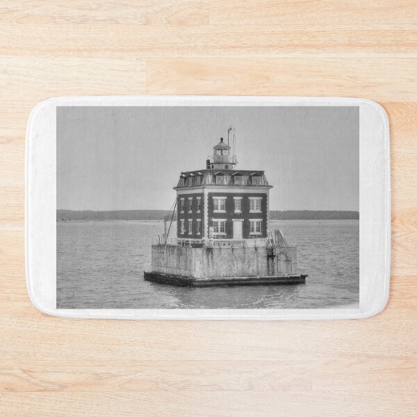 Item preview, Historic New London Ledge Light B/W designed and sold by BradKnorrArt.
