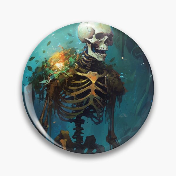 Item preview, Heroic Whimsical Skeleton Art Graphic Design V.4 designed and sold by Pexelpanoramas.
