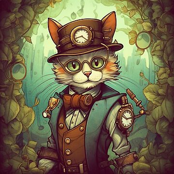 Artwork thumbnail, Steampunk cat by bsilvia