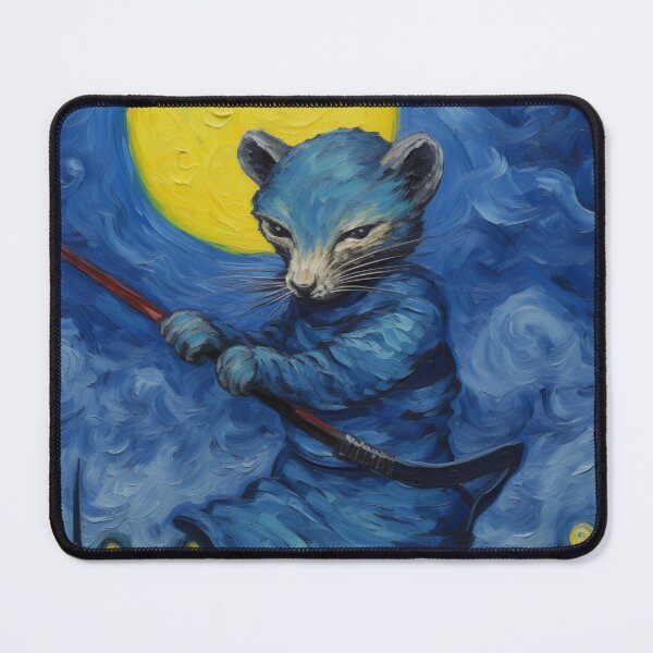Item preview, Ninja Mouse on a Starry Starry Night designed and sold by mhylo.