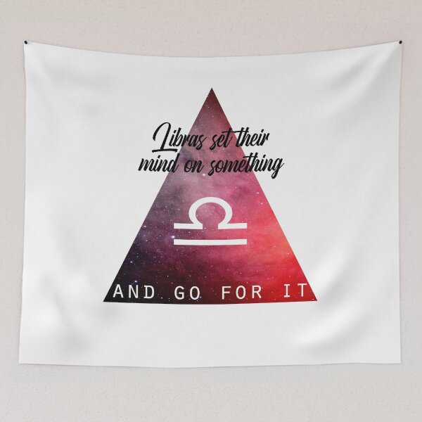 Item preview, Geometrical Libra Zodiac Sign Quote designed and sold by Martina Mladenova.