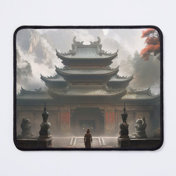 Item preview, Ancient Temple designed and sold by Psy-Dye-AI.