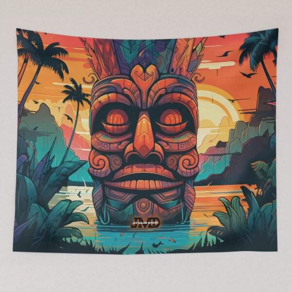 Item preview, Polynesian Tiki Masks 10 of 28 designed and sold by Jenson Major.
