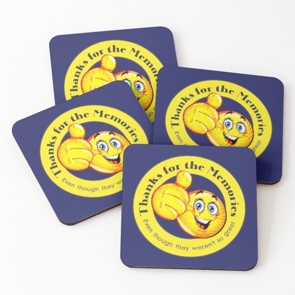 Item preview, Thanks For The Memories Emo Quote Ok Emoji FOB Phrase Meme Happy Smiley Face - Yellow designed and sold by N3F1.