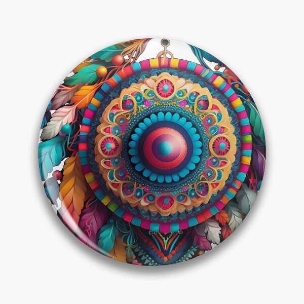 Item preview, Boho style, indian mandala with leaves designed and sold by VeronicArt85.