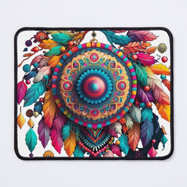 Item preview, Boho style, indian mandala with leaves designed and sold by VeronicArt85.