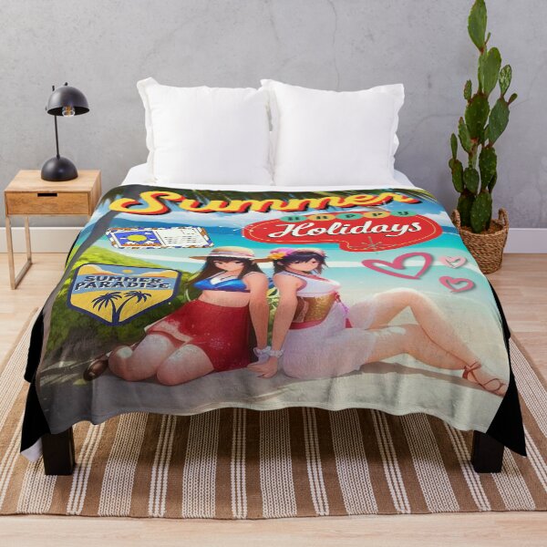 Item preview, Summer Happy Holiday Paradise 2 Anime Girls On The Beach! designed and sold by Giulivo Store Graphic.