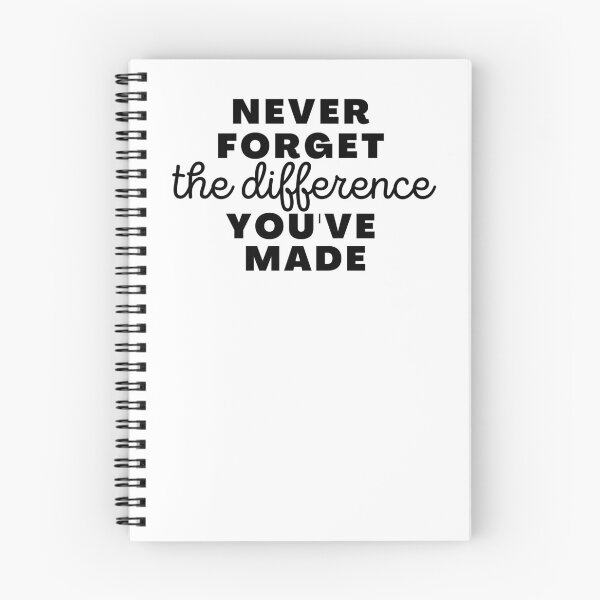 Item preview, Never forget the difference You've made. designed and sold by Adilessayeh.