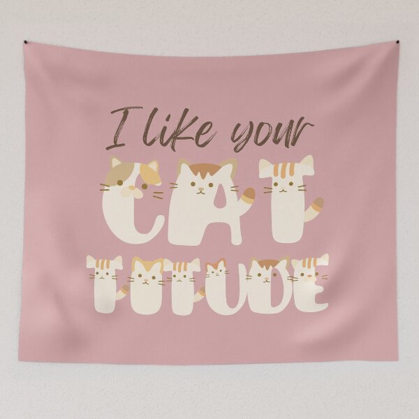Item preview, I like your catitude, cat themed design, cute, kawaii, awesome designed and sold by Girly-Universe.