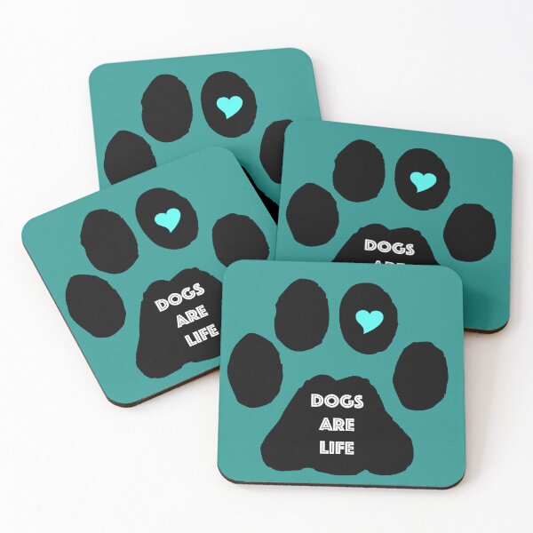Item preview, Dogs are life paw print designed and sold by Sophclark.