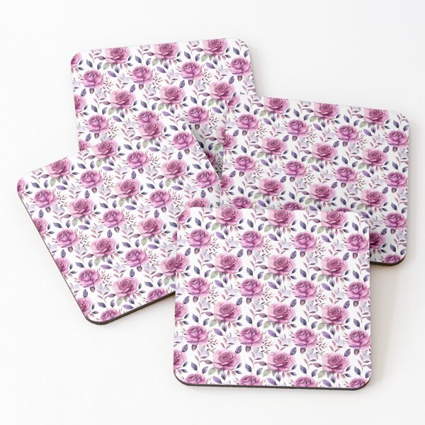 Item preview, watercolor violet roses designed and sold by RavenWrangler.