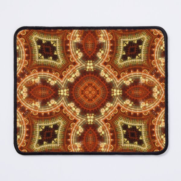 Item preview, red and cream old-fashioned embroidered piece designed and sold by effervescence.