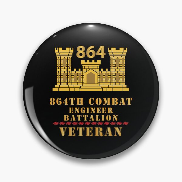 Item preview, Army - 864th Engineer Battalion - ENG Branch - Veteran X 300 designed and sold by Military Insignia Products.