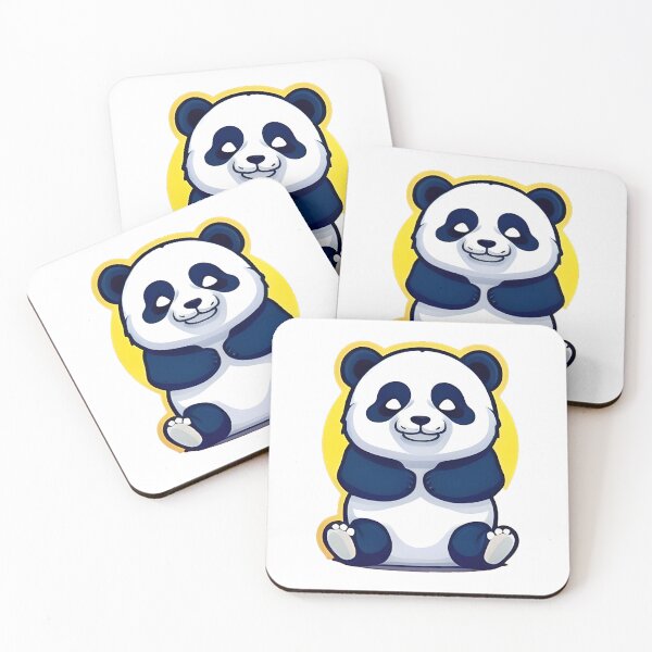 Item preview, Happy Panda Sticker designed and sold by MMediaDesigns.