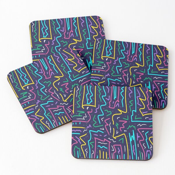 Item preview, Neon Party Abstract Pattern designed and sold by DanielleGensler.