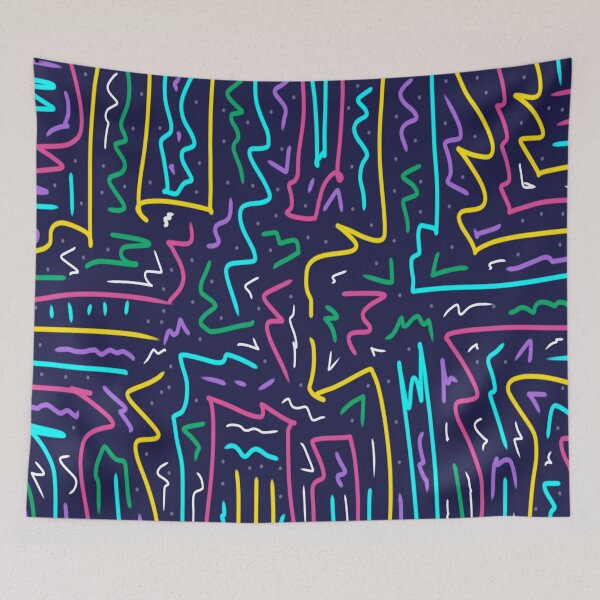 Item preview, Neon Party Abstract Pattern designed and sold by DanielleGensler.