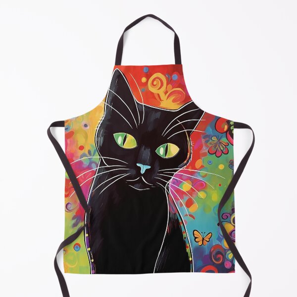 Item preview, Cat With A Colourful Backdrop designed and sold by MTJ-Mushrooms.