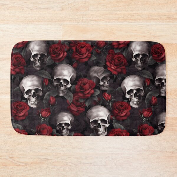 Item preview, Skulls and Red Roses designed and sold by Michele Bergh.
