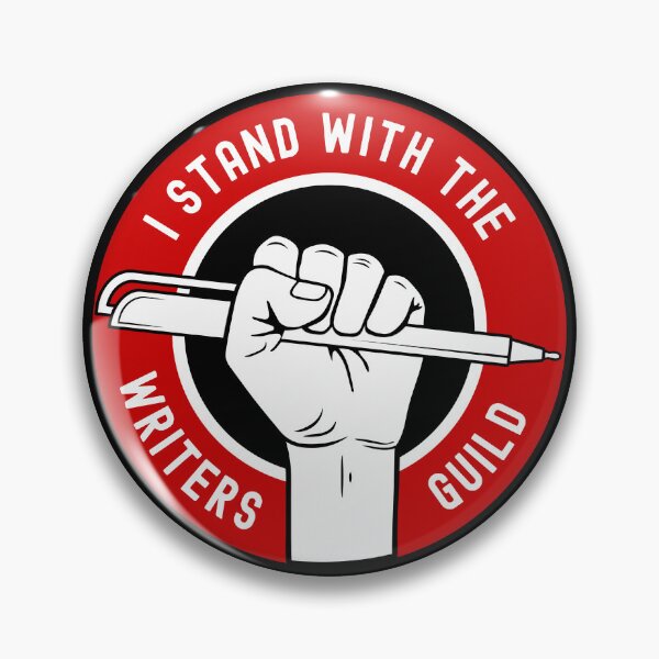 Item preview, I stand with the Writers Guild of America  WGA on Strike designed and sold by Designer-Girl.