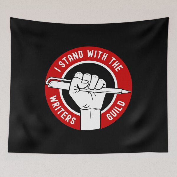 Item preview, I stand with the Writers Guild of America  WGA on Strike designed and sold by Designer-Girl.