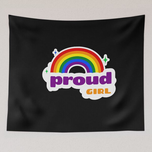 Item preview, Proud Girl - Pride Rainbow designed and sold by Trinket-Trickster.