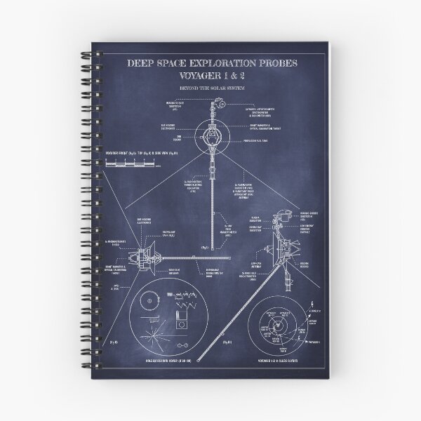 Item preview, Voyager: Deep Exploration Probes (Blue Chalkboard) designed and sold by BGALAXY.