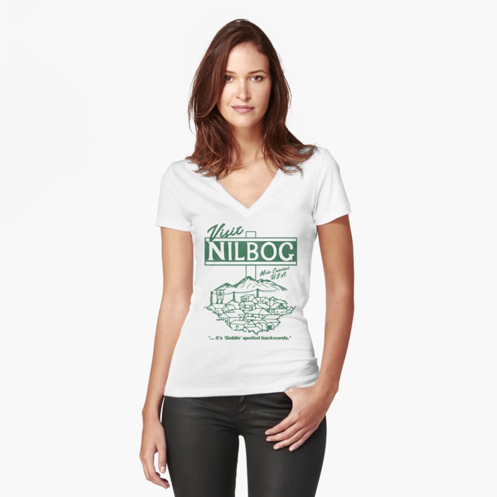 Item preview, Fitted V-Neck T-Shirt designed and sold by ourkid.