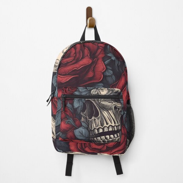 Item preview, Skulls and Red Roses designed and sold by Michele Bergh.