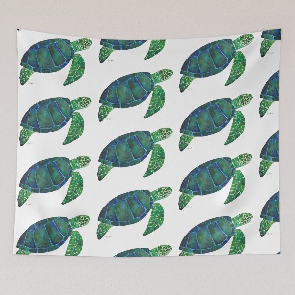 Item preview, Blue and Green Sea Turtle designed and sold by lexieaustinart.