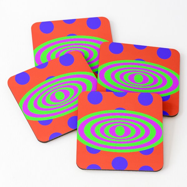 Item preview, Green Elipse on Red  designed and sold by GEOMETRIC ART   .